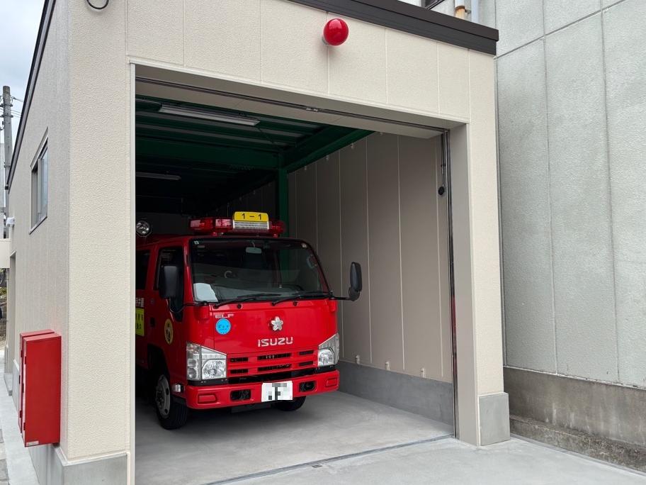 野中消防団車庫(シャッターなし)