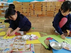 カエルの壁面を作る