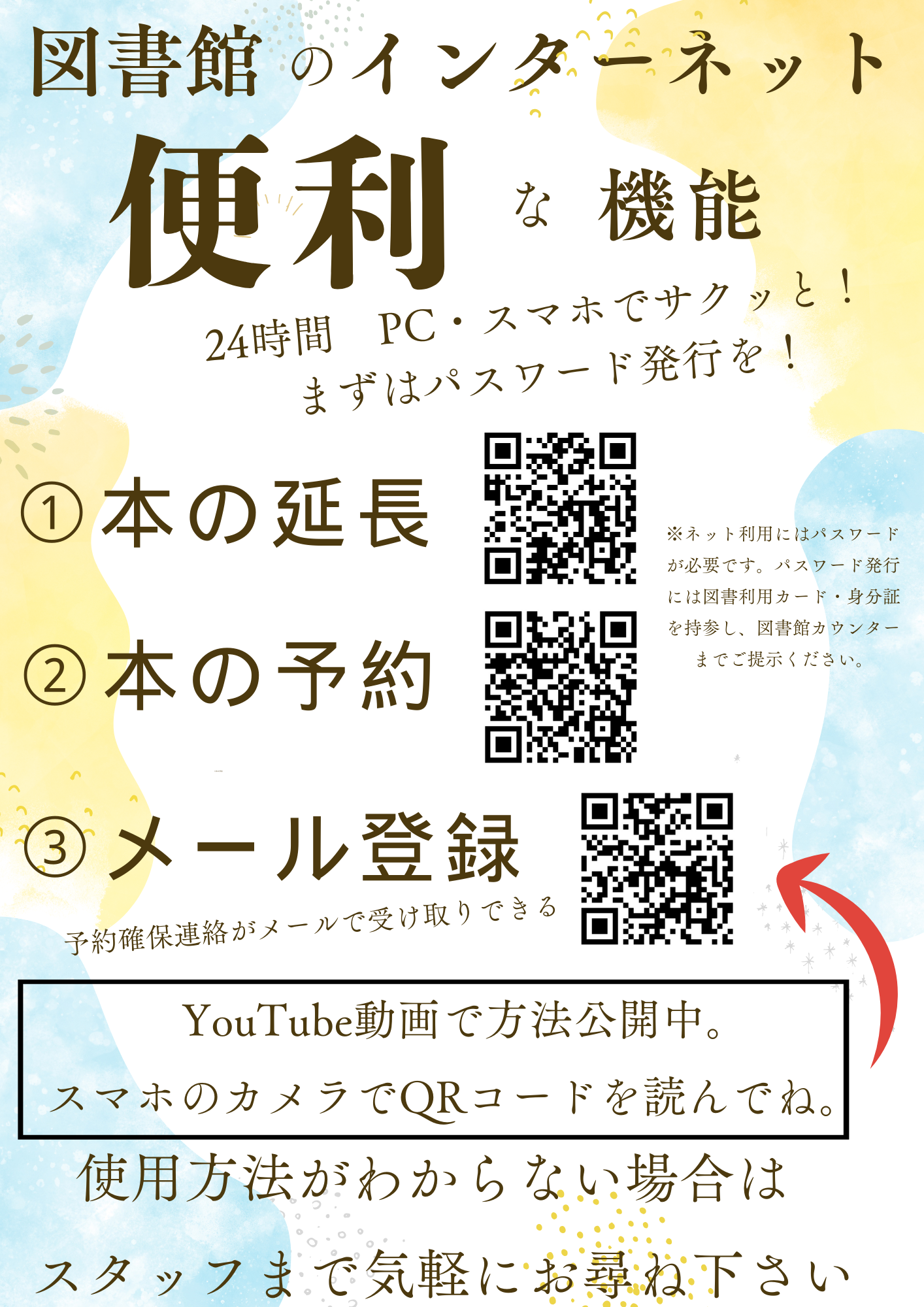 図書館のインターネット機能紹介