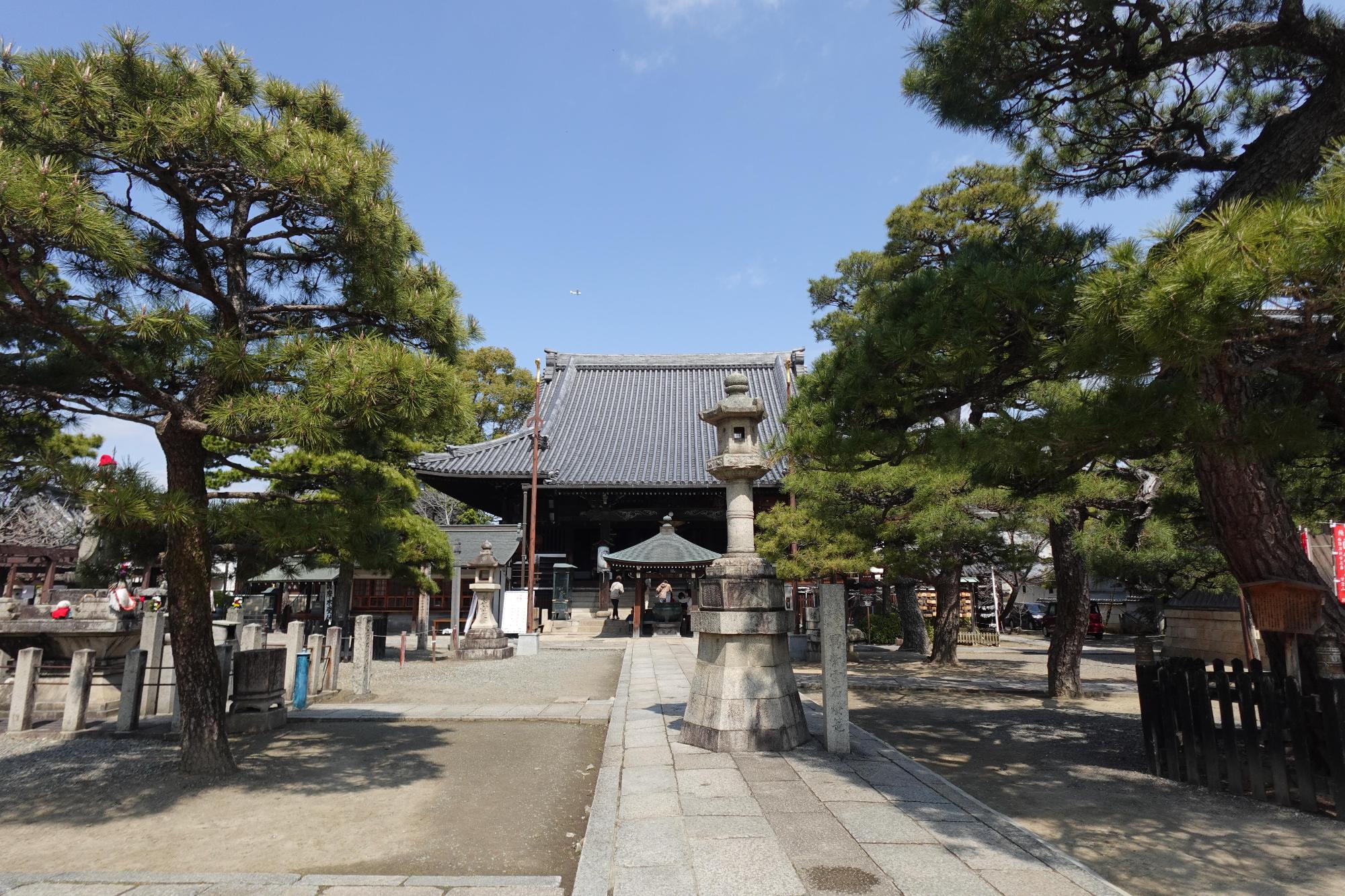 葛井寺の境内