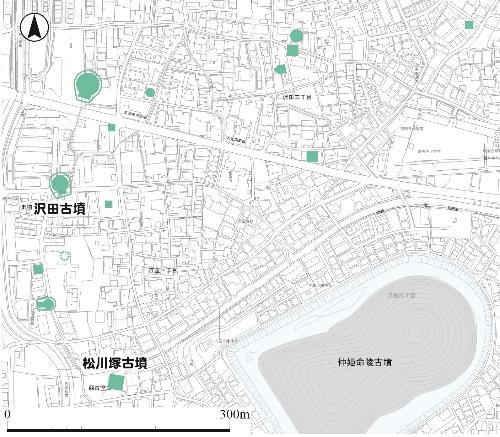林古墳群位置図