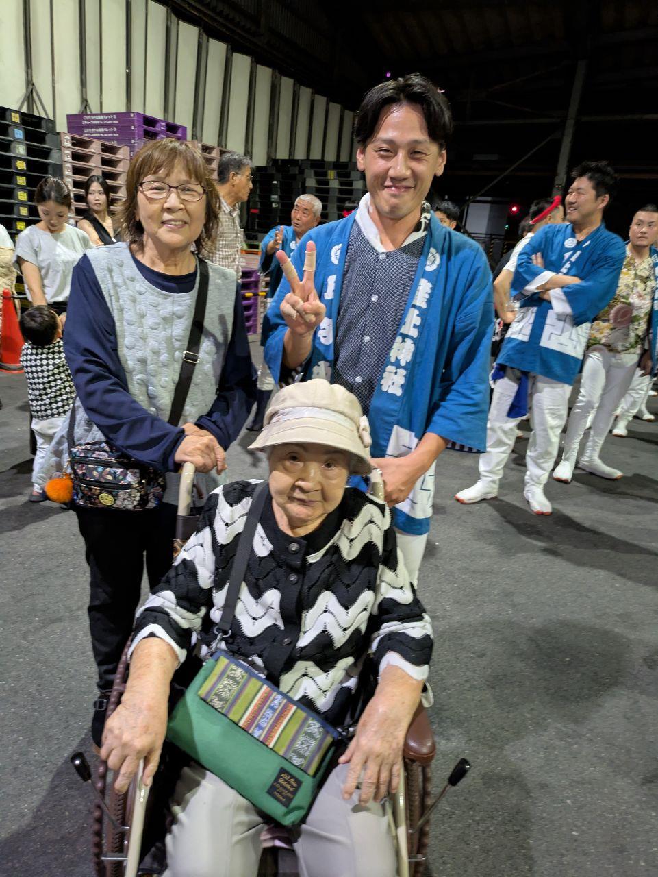 おばあちゃんとの写真