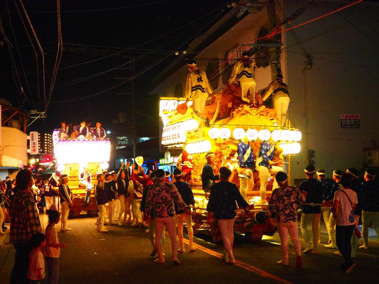 北條地区、伴林地区のだんじりの写真