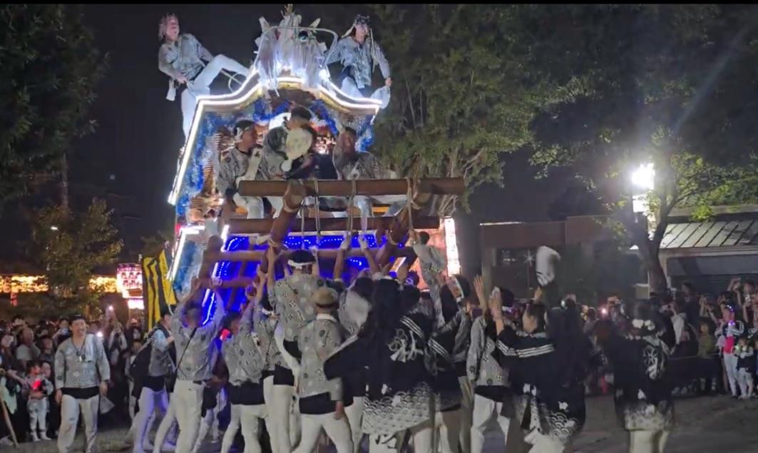林地区のだんじりの写真