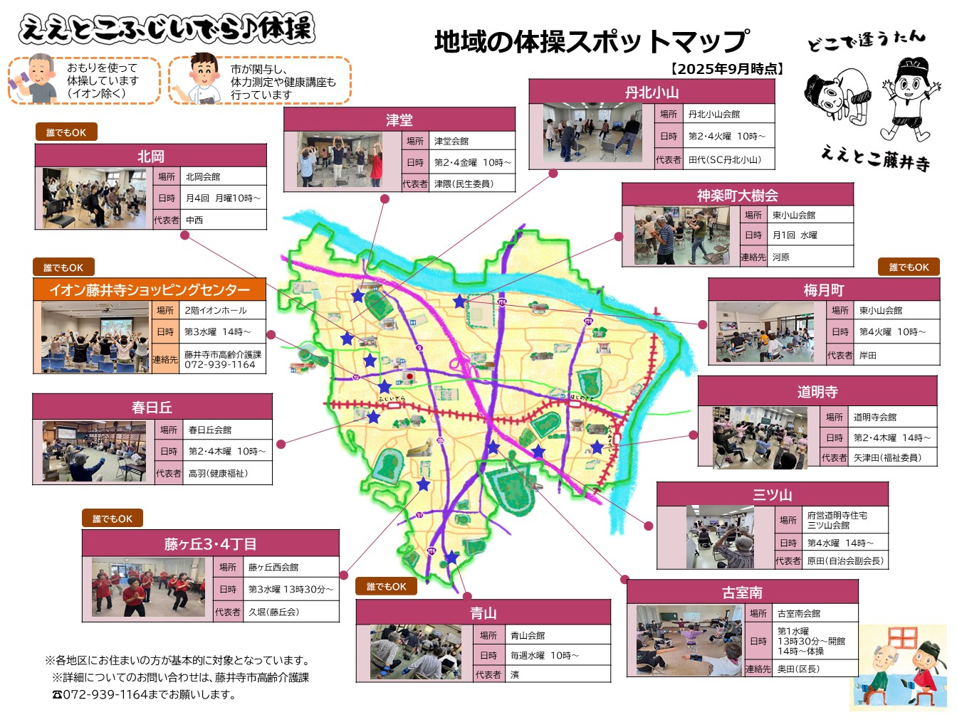 地域の体操スポットマップ