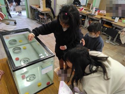 コイン落としゲームをしています。