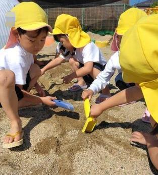 硬い地面を掘って繋げて迷路にしています。