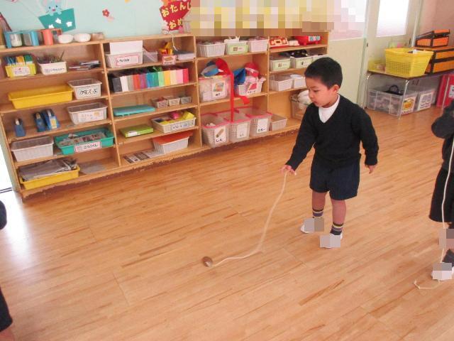 こま回しが上手になっています。