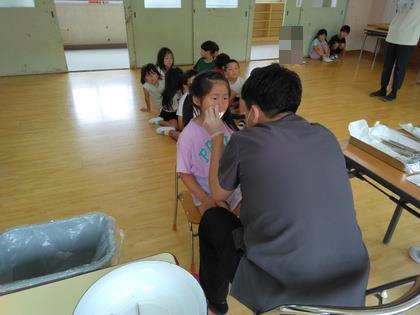 歯科検診を受けています。