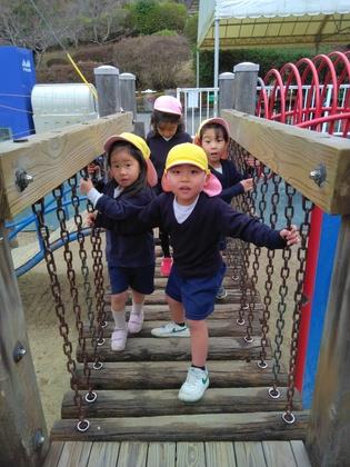 グラグラ橋です。