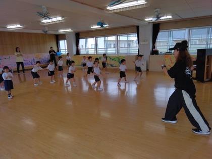 準備運動をしている