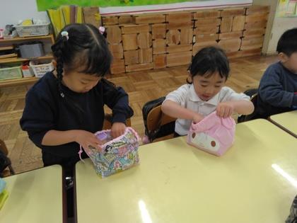 お弁当の準備をしているところ