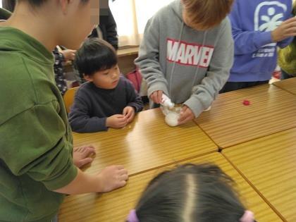 おにぎりの作り方を教えてもらったよ