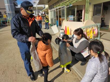 消防車がきました