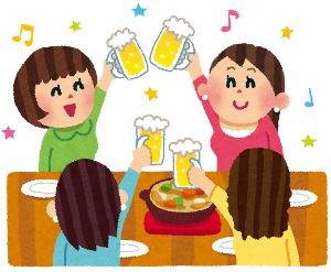 飲み会のイラスト