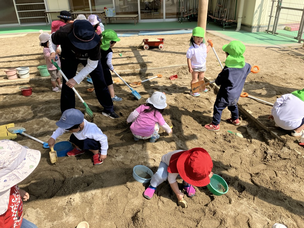 砂場遊び