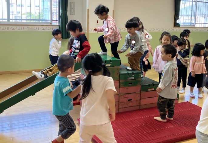 あひる組と一緒