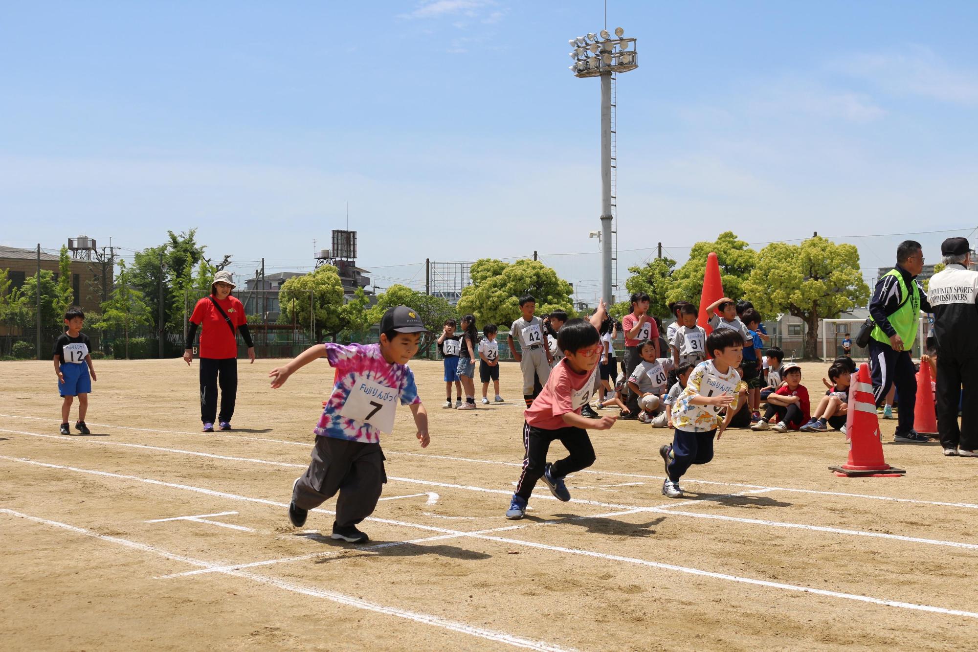 記録会のようす