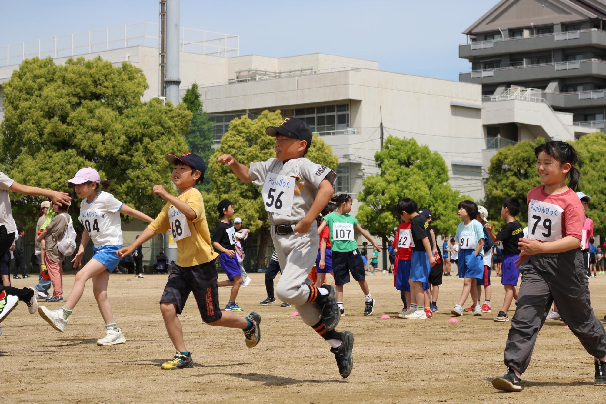 走り方教室のようす2
