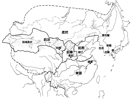 320年～370年の東アジア